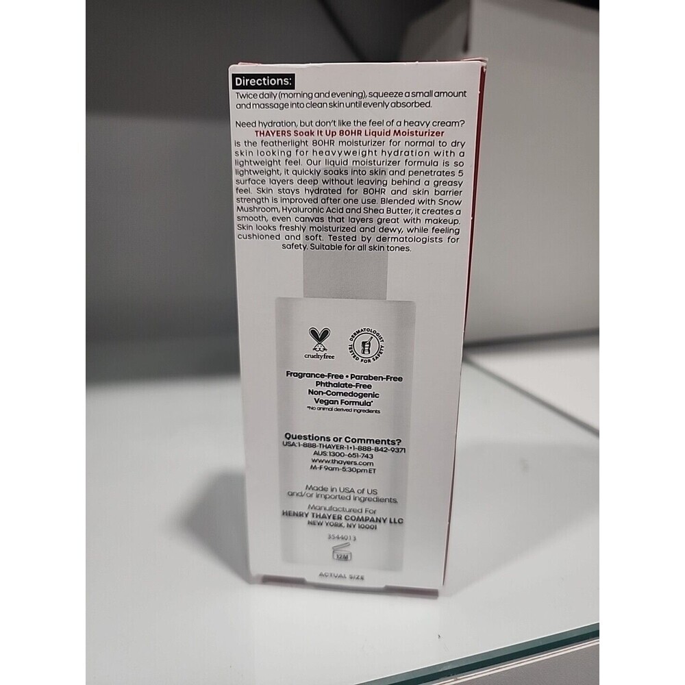 Thayers Soak It Up 80HR Liquid Facial Moisturizer, 2.5 fl oz - Picture 3 of 4
